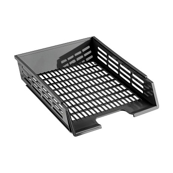 Лоток горизонтальный Стамм XXL с пазами чёрный