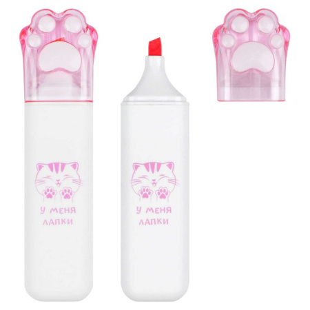 Текст-маркер Феникс+ "Пушистые лапки"  цв. ассорти