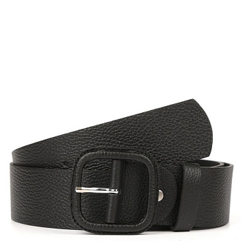 Ремень FABRETTI женский, натуральная кожа, размер 120, черный