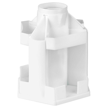 Подставка наст д/канц. принадлеж. Стамм "Maxi Desk", 10 отд., белая (вращающаяся)