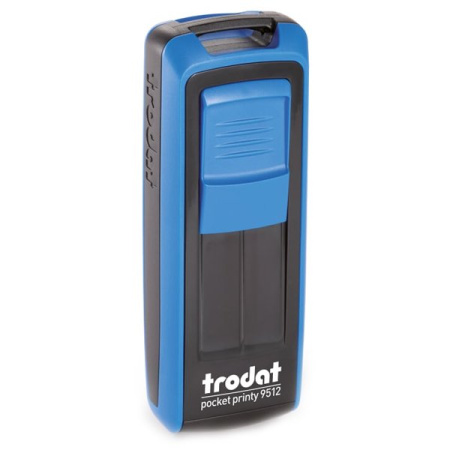 Штамп карманный Pocket Printy 47x18мм Trodat, корпус синий