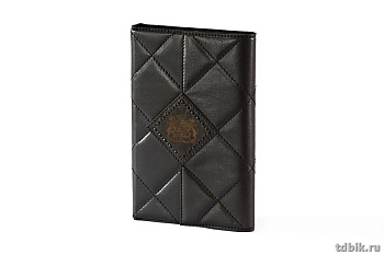 Визитница Макей 155*256мм на 160 визиток, (клясс. на 4 виз.) нат. кожа, черный