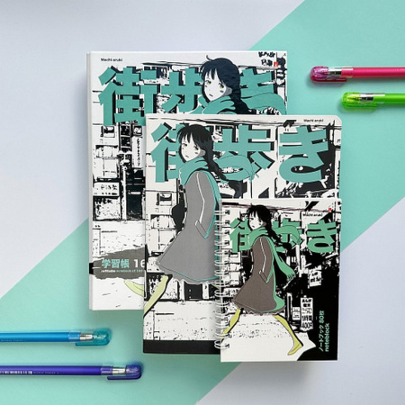 Бизнес-блокнот А6  80л., 100*134 мм, Альт "MANGA ANIME.CITY" 5 видов