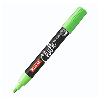 Маркер меловой зеленый 5мм Luxor "Chalk Marker" (на водной основе) круглый