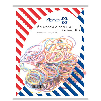 Резинки для денег  500 гр. 60мм., Attomex