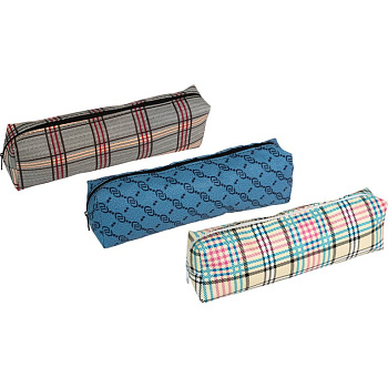 Пенал  для девочки Attomex "Pattern" 20*7*3,5 см., ассорти (кожзам)