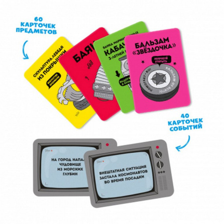 Игра настольная  10+ с карточками  Бла-бла новости" (3-5 игр-в, от 35 мин) ГЕОДОМ