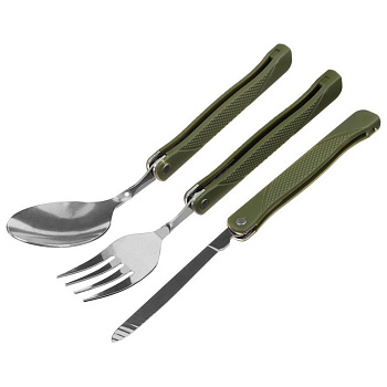 Набор туристический (ложка, вилка,нож), складные