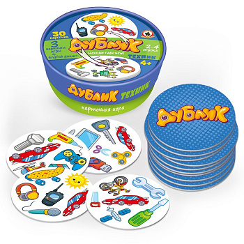 Игра настольная  .4+ с карточками Дублик "Техник" (2-4 игрока) Русский стиль