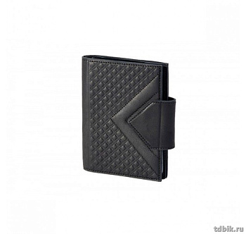 Бумажник для автодокументов Макей, нат. кожа, цвет черный