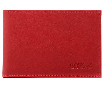 Визитница на 40 визиток D.Morelli "Red-2", нат.кожа