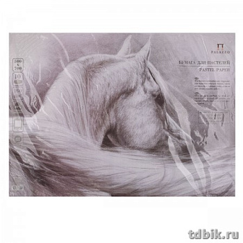 Бумага для пастели "Палаццо" 500*700мм Ice, 160 гр, белый лед