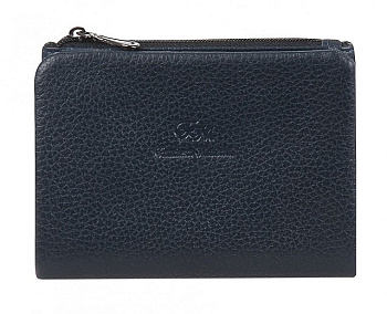 Портмоне Franchesco Mariscotti нат. кожа, синий