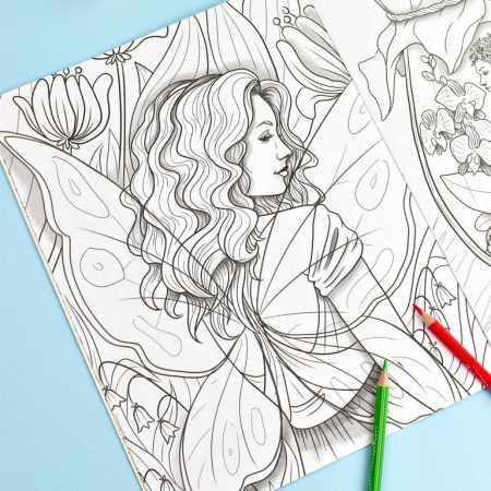 Раскраска А4 "Фэнтези. Феи и Эльфы" 8л Феникс+