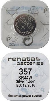 Батарейка дисковая Renata SR357 SR-44W ч