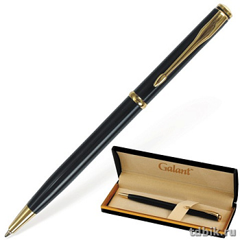 Ручка шариковая Galant "Arrow Gold Blue" подар.футляр, синяя 0,7мм (стерж.98мм тип Parker)
