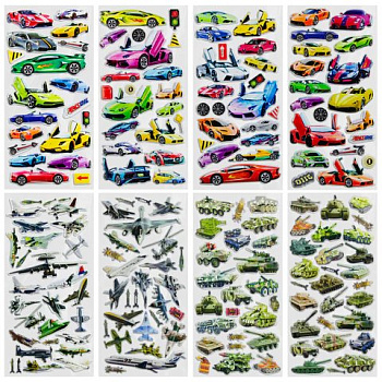 Наклейки  9,5*19 см FUNSTER "Для мальчиков" зефирные