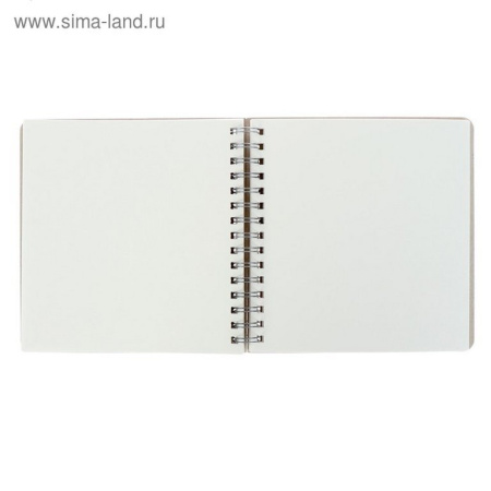 Скетчбук 200*205 мм, 50л. гребень "SKETCHBOOK" 200 ГР., БЕЗ ЛИНОВКИ (4 ВИДА)