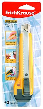Нож канцеляр. шир. 1,8 см, метал. направ. 2 запас. лезвия Erich Krause Universal auto-lock