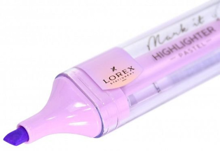 Набор текст-маркеров  3 шт LOREX "PASTEL" (сиреневый, мятный, коралловый)