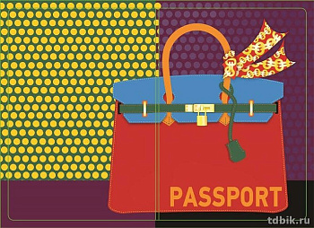 Обложка для паспорта "Сумочка" ПВХ    13,2*18,6