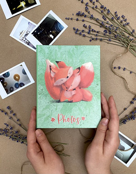 Фотоальбом 100 фото 10*15см "Лисья жизнь" 12*16,5 см