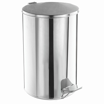 Ведро из нержав. стали с откидной крышкой ТИТАН зеркальное, нержавеющая сталь 10л