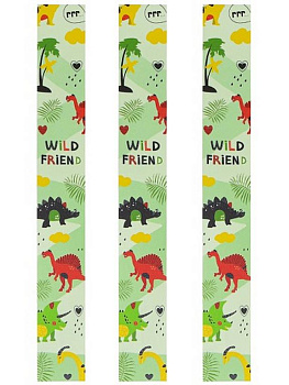 Закладка пластиковая "РАЗНООБРАЗИЕ ДИНОЗАВРИКОВ" 25*190мм