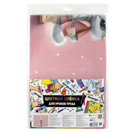 Клеёнка д/труда ПВХ 70*50 см "Кошечка в пальто"