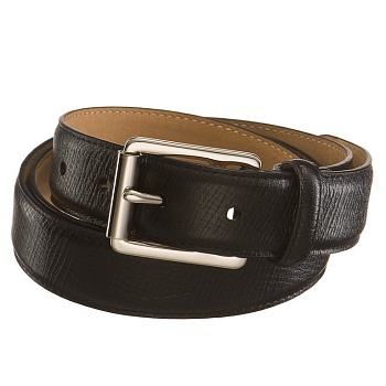 Ремень Dr.Koffer женский нат. кожа, длина 115см, черный