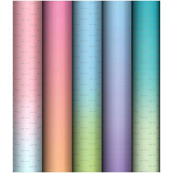 Бумага упаковочная 70*100см  в рулоне (ассорти) "Градиент"