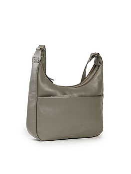 Сумка женская Dr.Koffer 28х21х9см см, нат.кожа серая