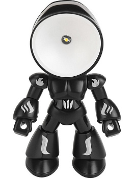 Светильник "Механический воин" 10*6 см, пластик, черный  (батарейки в комплекте)