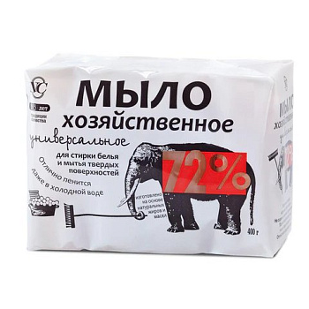 Мыло хозяйственное 72%  комплект 4шт*100 г. Невская Косметика